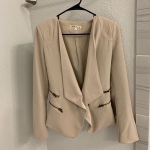 Tan Beige Blazer Jacket